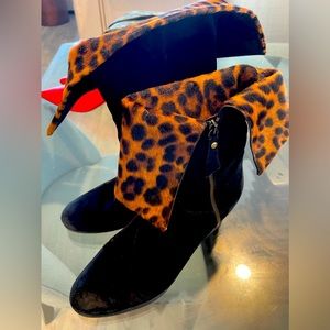 Stuart Weitzman suede wedge boots size 11